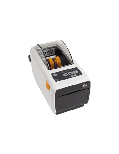 Zebra ZD411-HC, 8 dots/mm (203 dpi), RTC, USB, USB Host, BT, Wi-Fi, EPLII, ZPLII, kit (USB), white