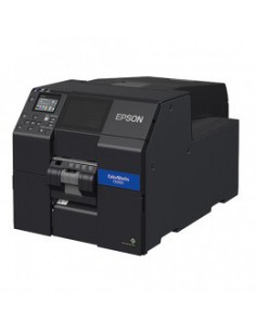 Spalvoti lipdukų spausdintuvai Spalvotas lipdukų spausdintuvas Epson ColorWorks CW-C6500Pe, peeler, disp., USB, Ethernet, black