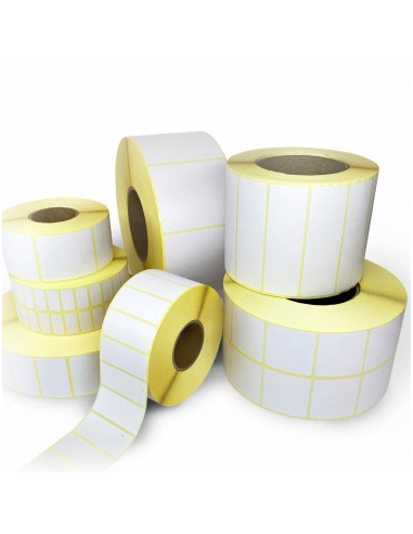 Lipnios etiketės 50x25mm. Polipropilenas. Standartiniai klijai-Lipnios etiketės