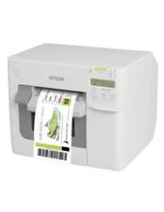 Spalvoti lipdukų spausdintuvai Epson ColorWorks C3500 Label Club Bundle 01, cutter, disp., USB, Ethernet, NiceLabel, white